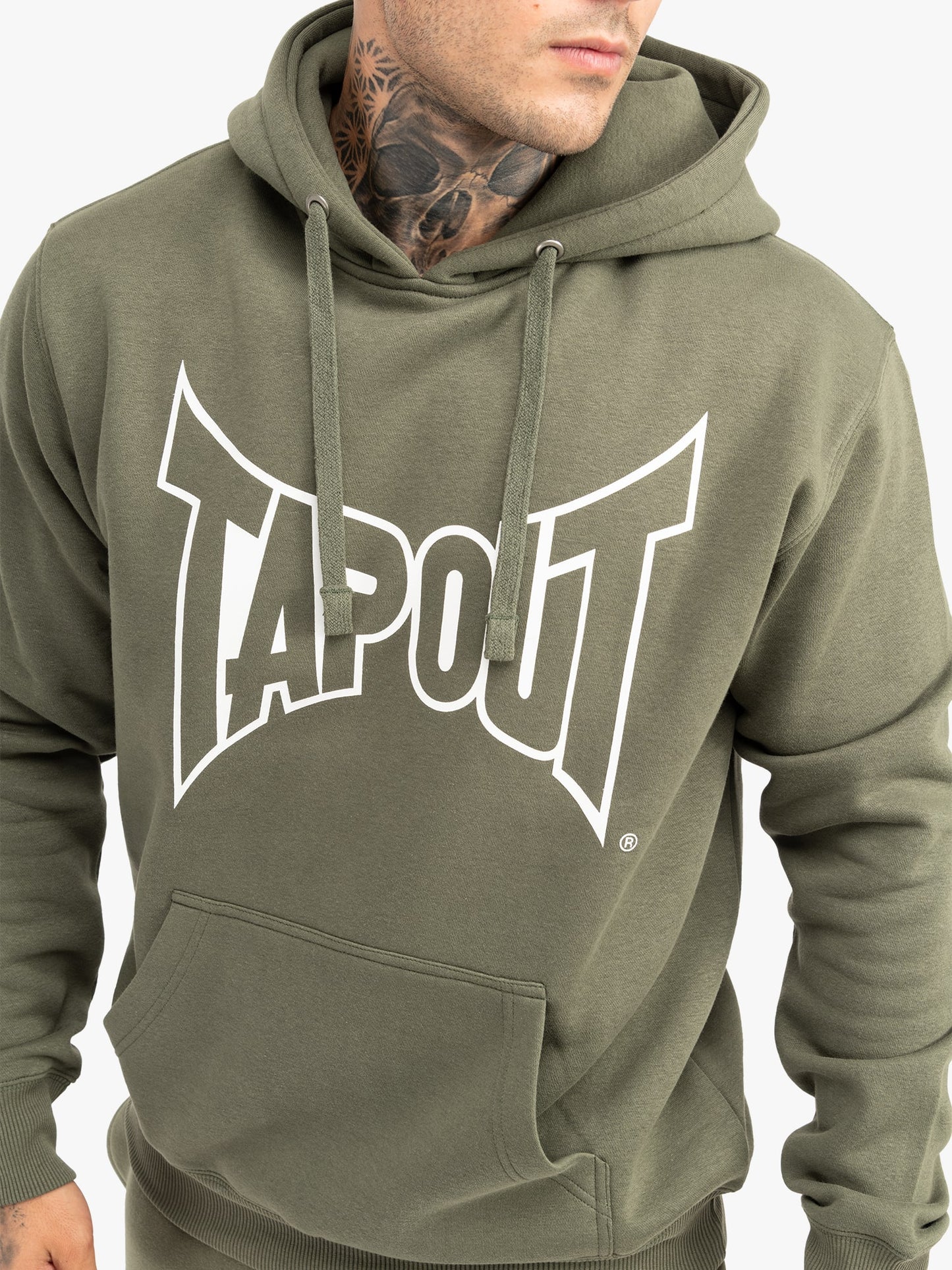 Tapout LIFESTYLE BASIC HOODIE 940006 Kapuzensweatshirt - Olive