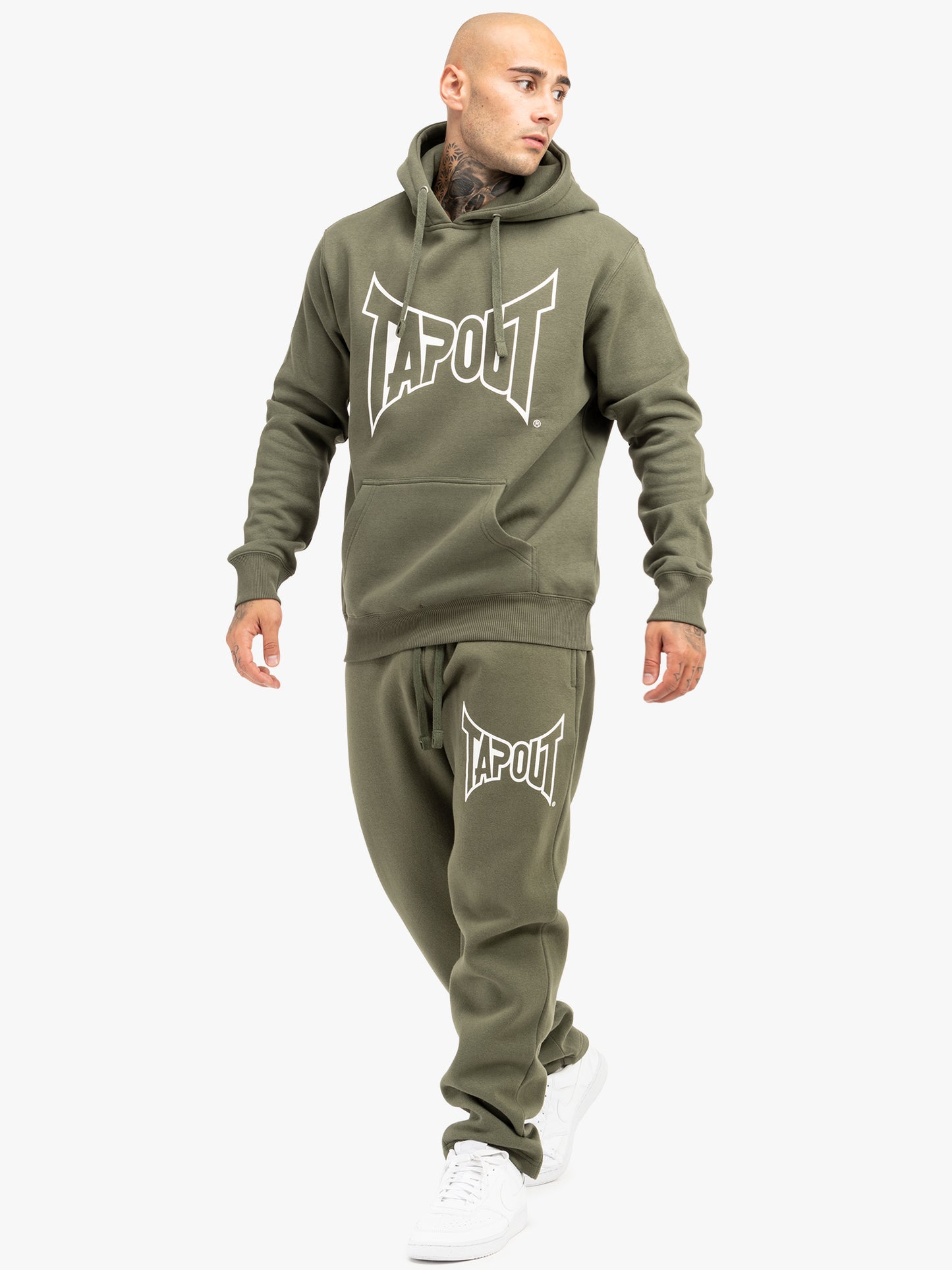 Tapout LIFESTYLE BASIC HOODIE 940006 Kapuzensweatshirt - Olive