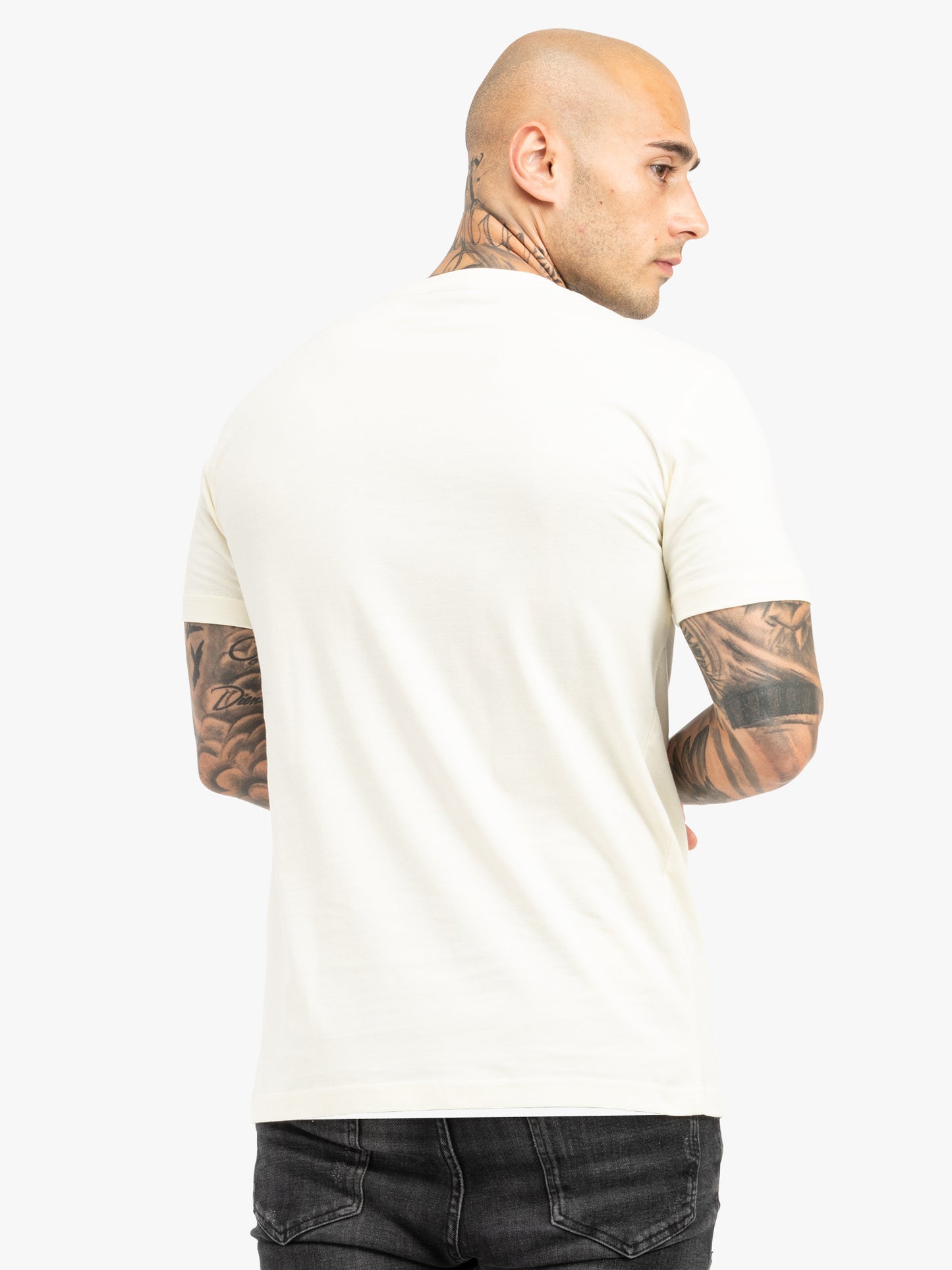 Tapout 940020 Splashed T-Shirt Ecru