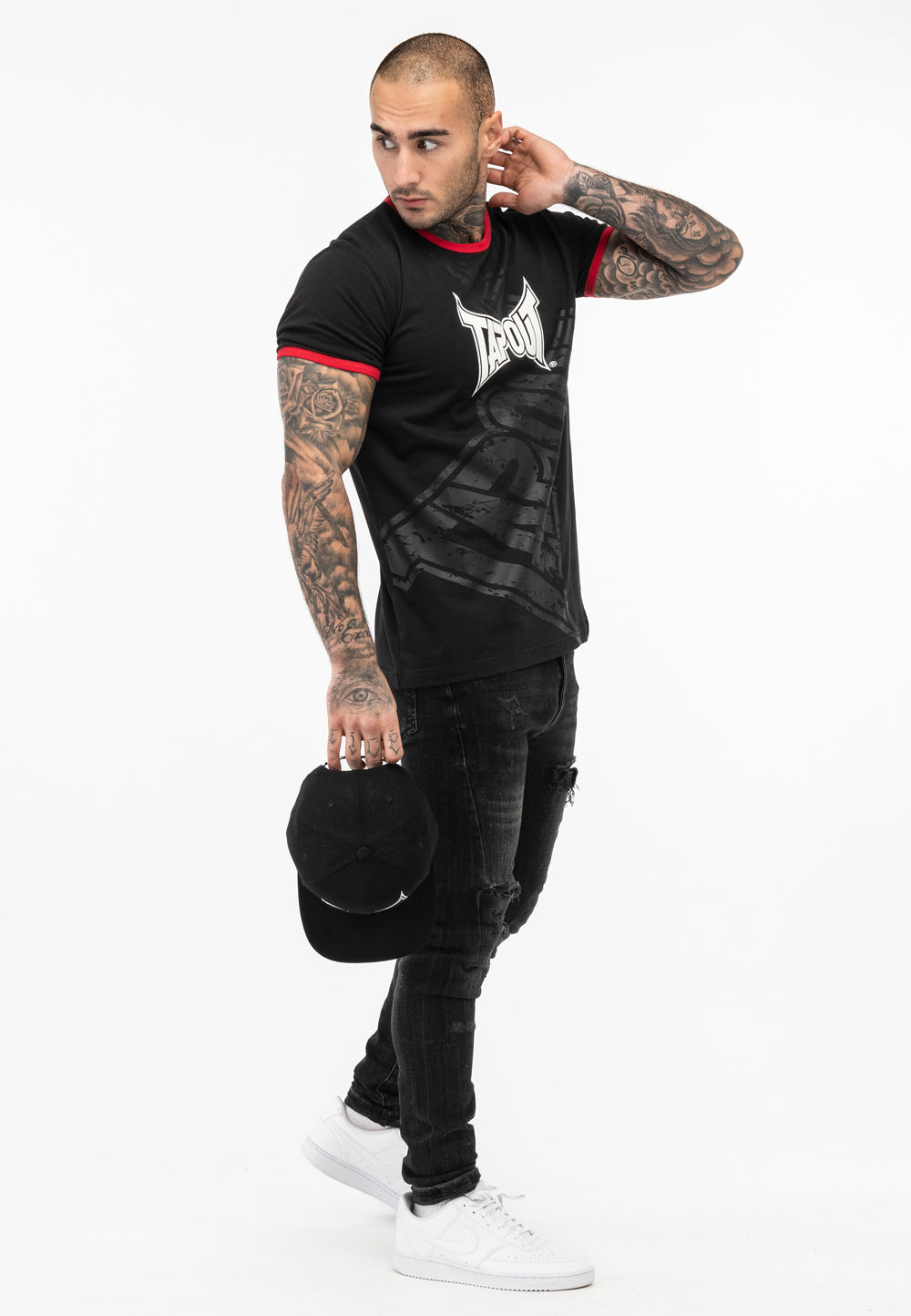 Tapout 940022 Trashed T-Shirt Schwarz