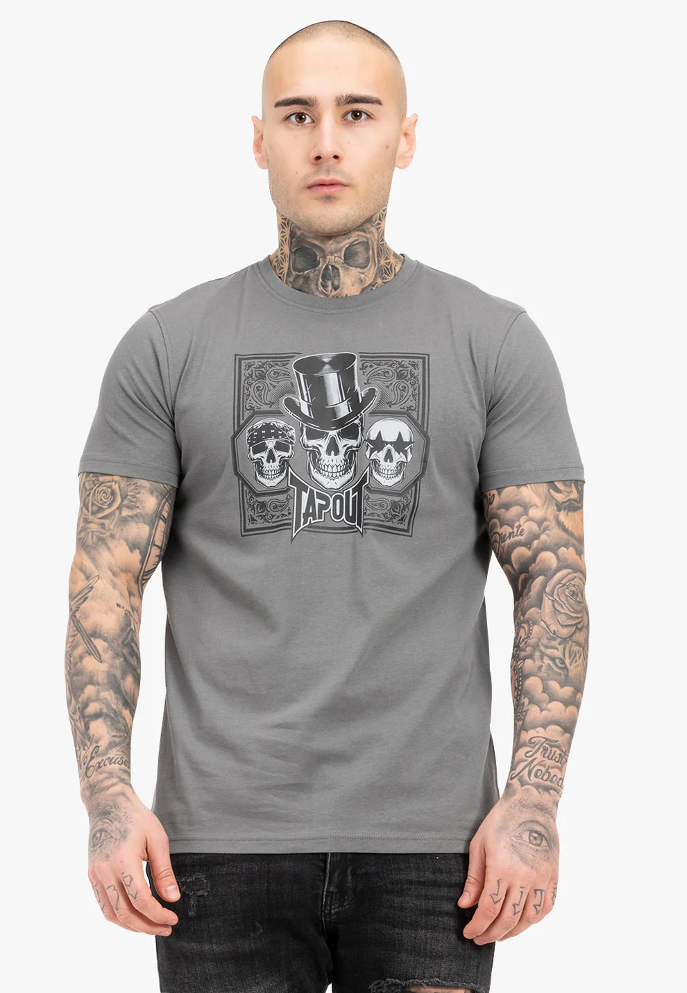 Tapout 940033 Skull T-Shirt Grau