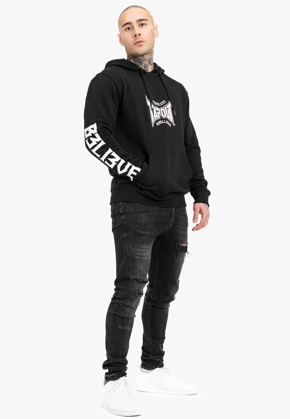 Tapout 940035 B3LI3VE Kapuzenpullover Schwarz