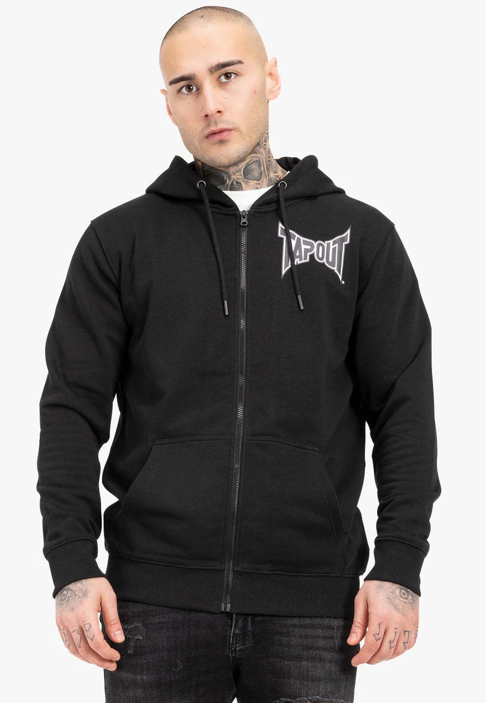 Tapout 940036 Octagon Kapuzensweatjacke Schwarz