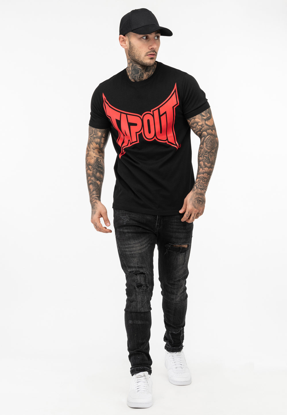 Tapout Logo TEE 940049 T-Shirt - Schwarz