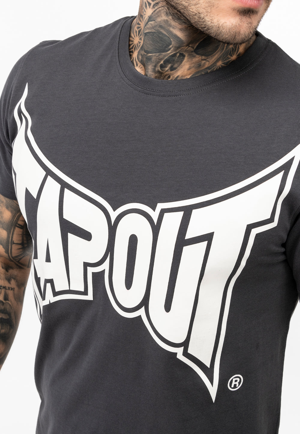 Tapout Logo TEE 940049 T-Shirt - Anthracite