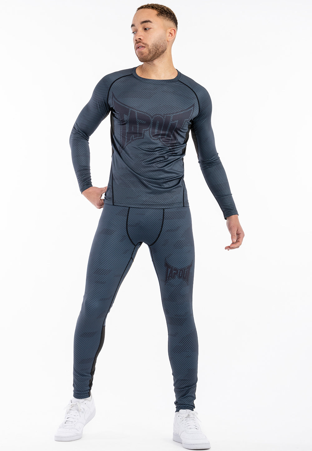 Tapout 940069 Mapleton Funktionsleggings Steel Blau