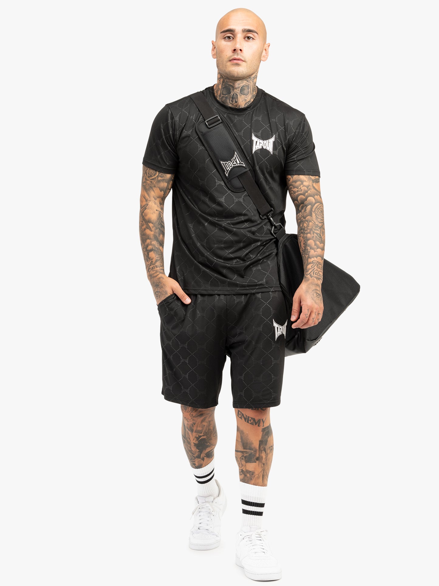 Tapout 940078 Philios T-Shirt & Shorts Set Schwarz