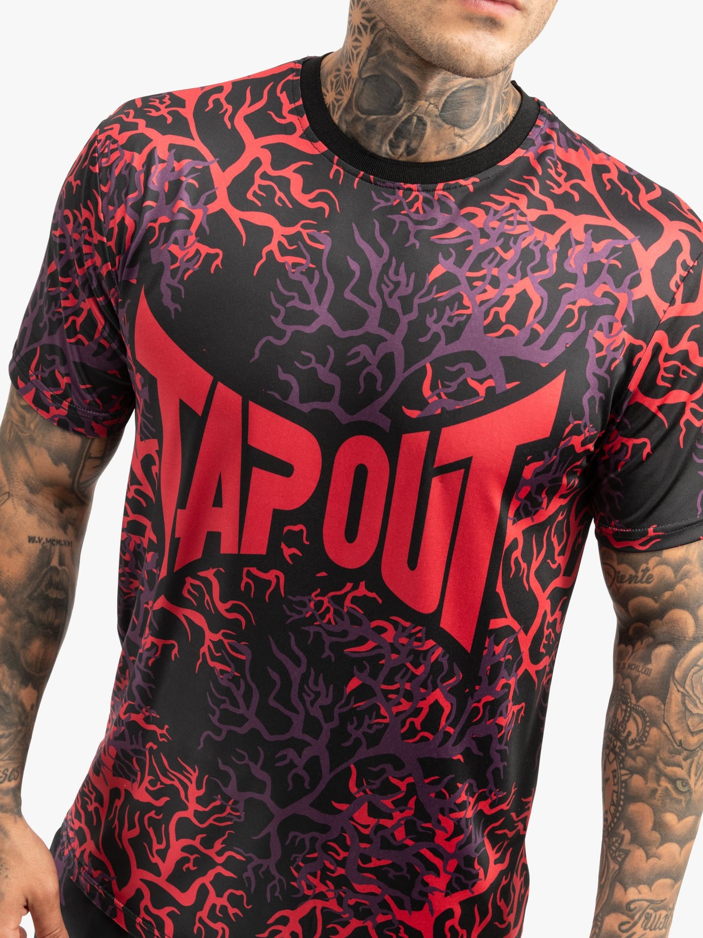 Tapout 940084 Rootstock T-Shirt Schwarz/Rot/Auber