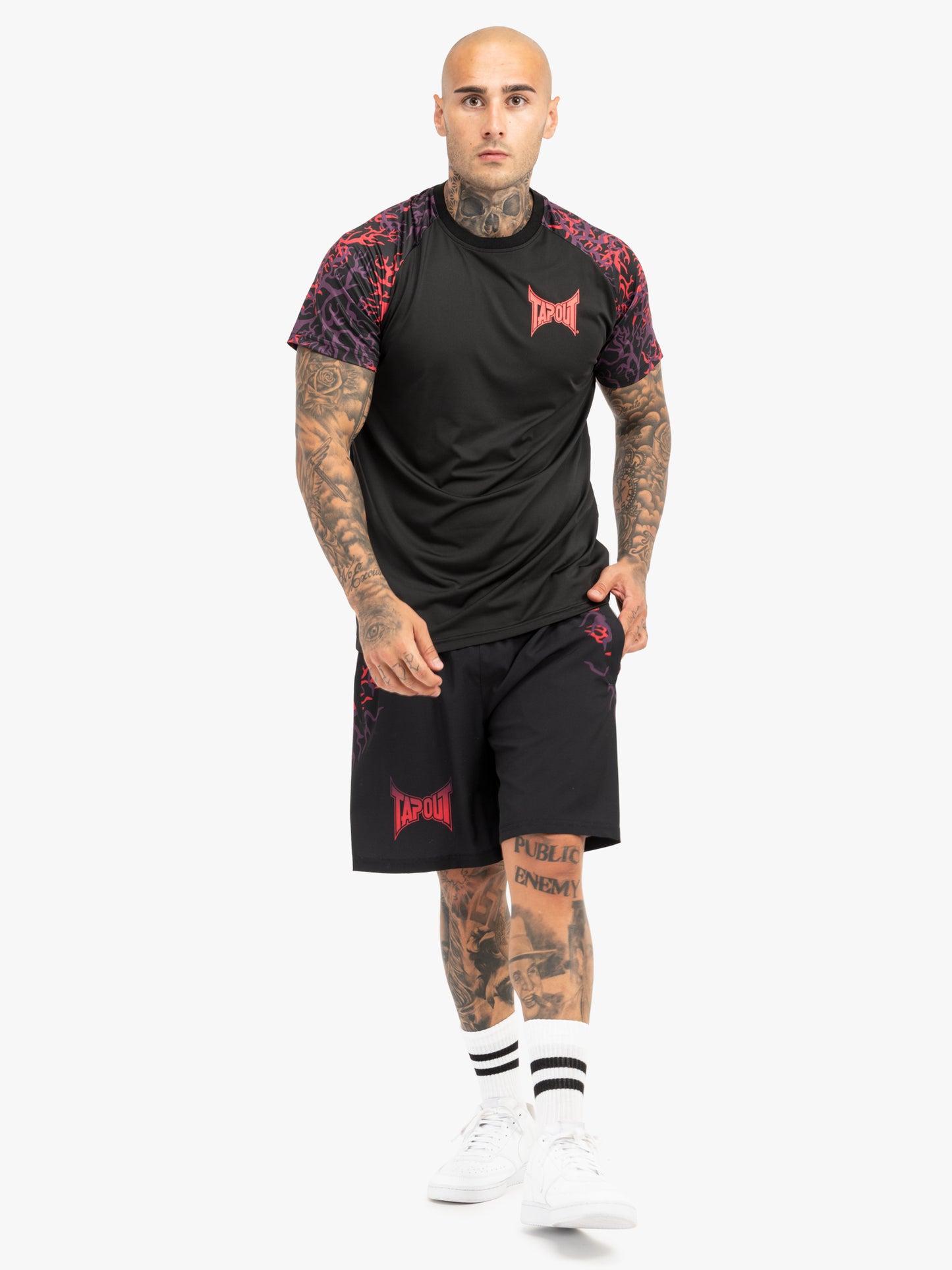 Tapout 940085 Taproot T-Shirt Schwarz/Rot/Auber