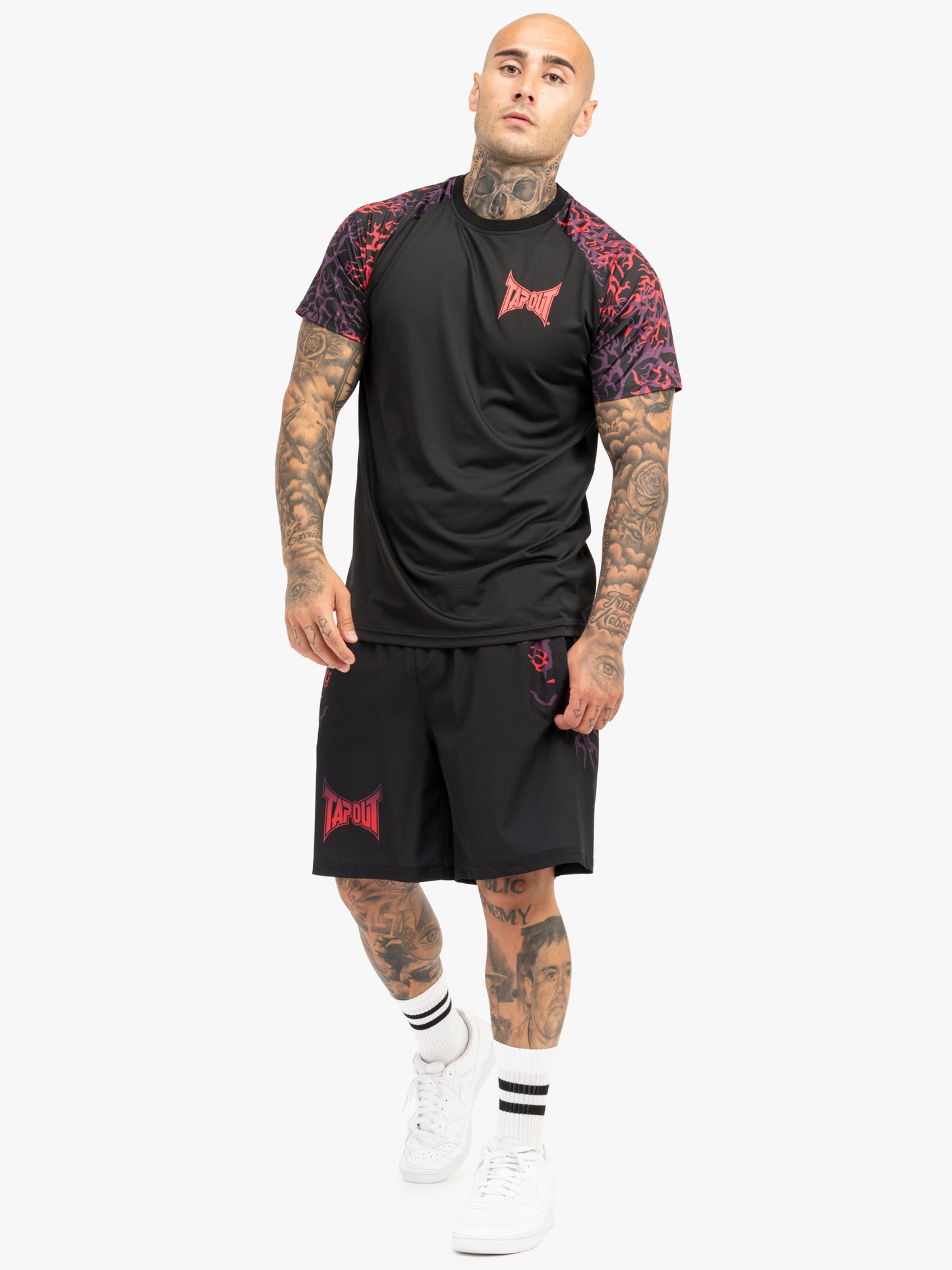 Tapout 940085 Taproot T-Shirt Schwarz/Rot/Auber