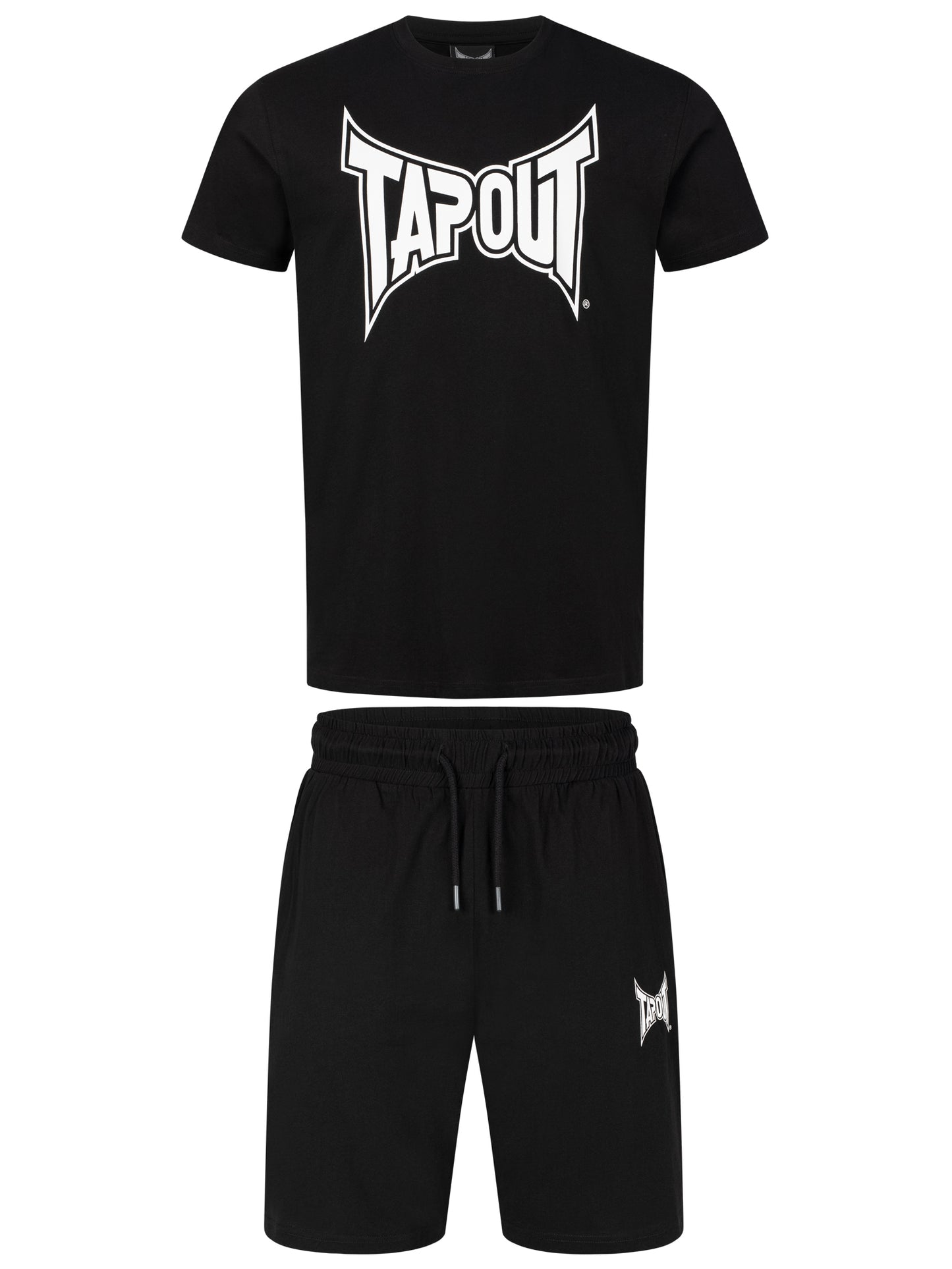 Tapout 940091 Fallon T-Shirt & Shorts Set Schwarz