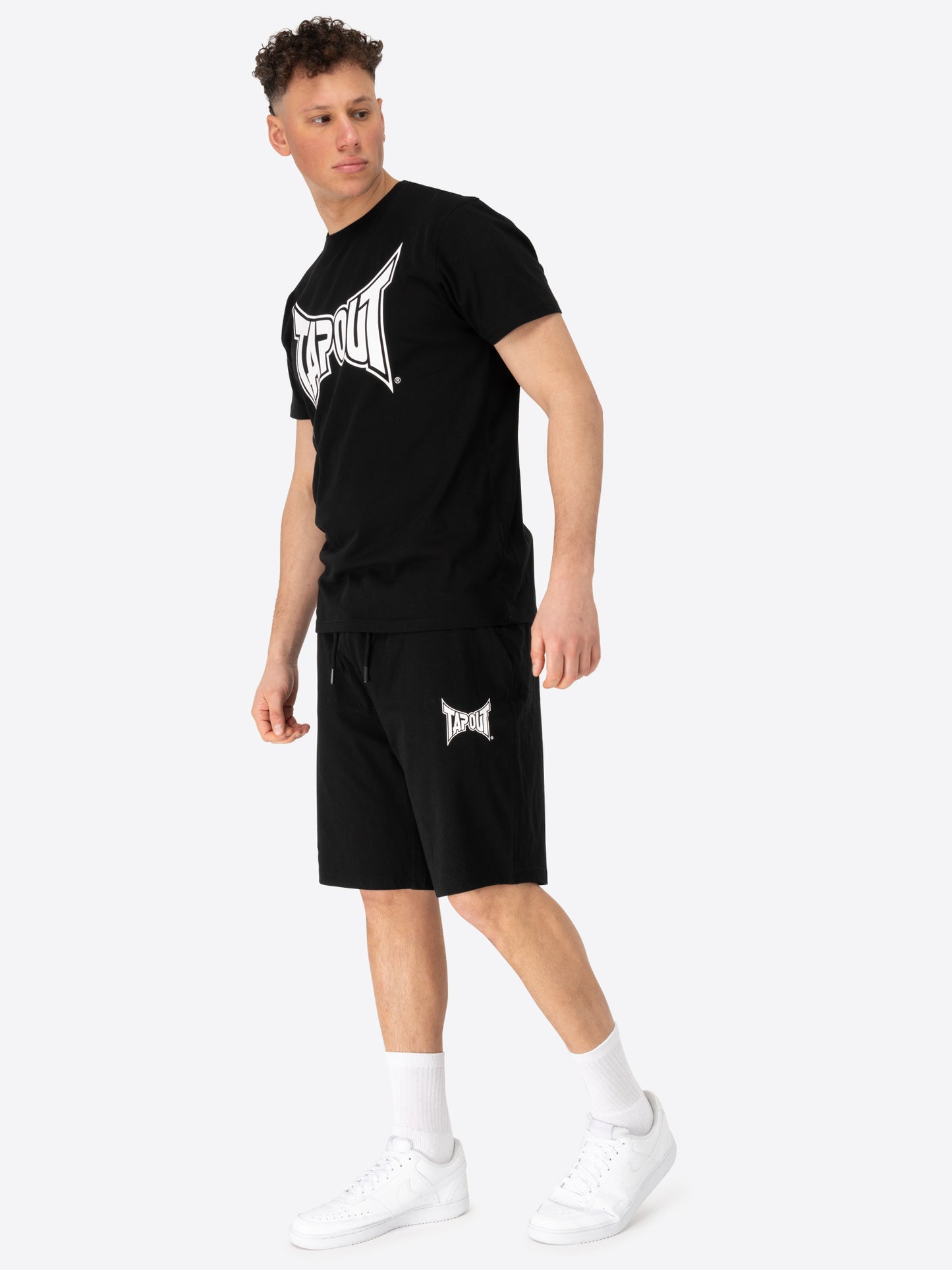 Tapout 940091 Fallon T-Shirt & Shorts Set Schwarz