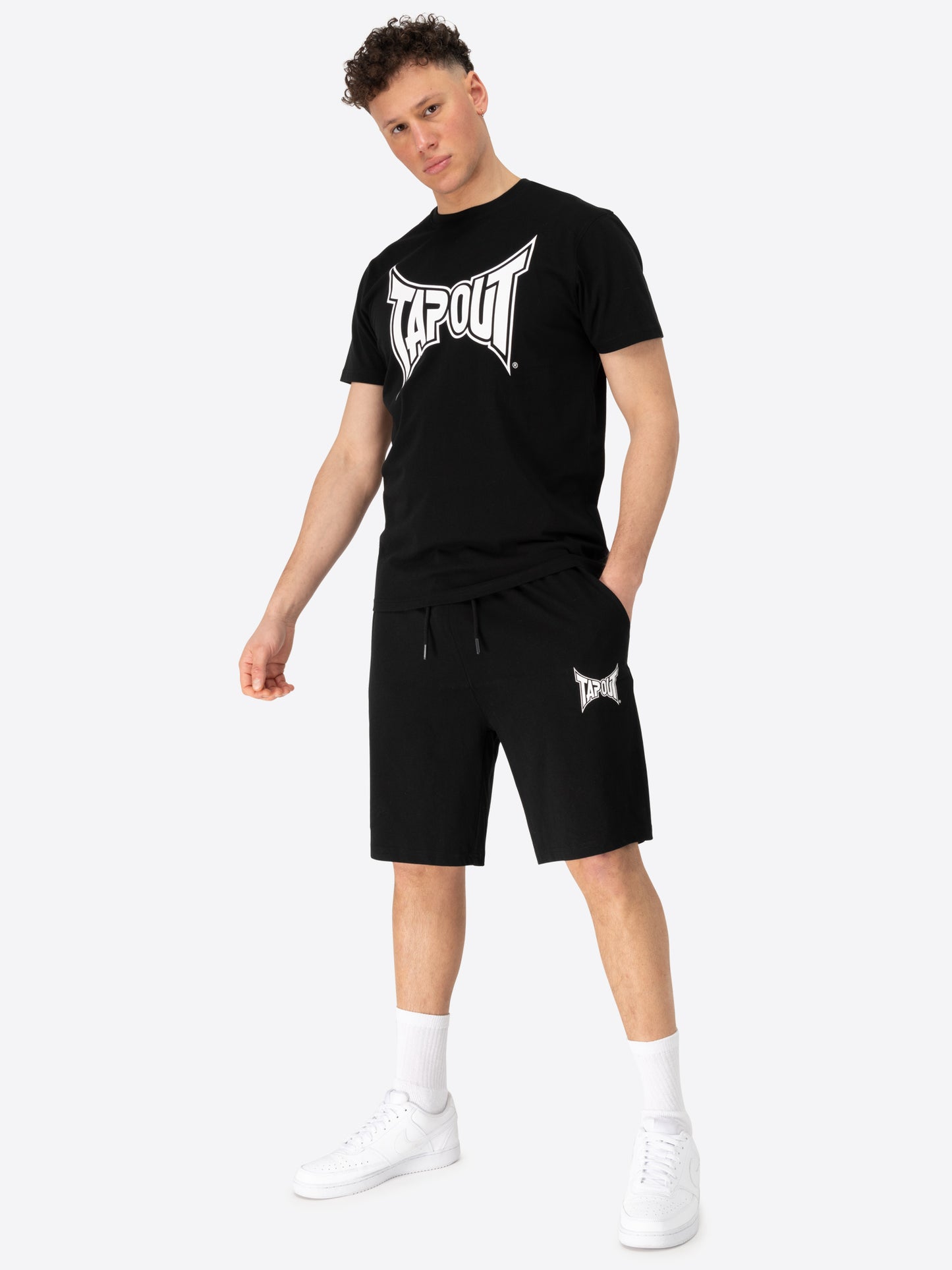Tapout 940091 Fallon T-Shirt & Shorts Set Schwarz