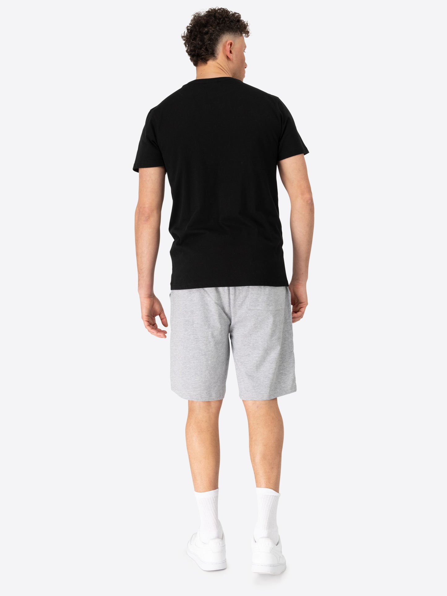 Tapout 940092 Walker T-Shirt & Shorts Set Schwarz/Marl Grey