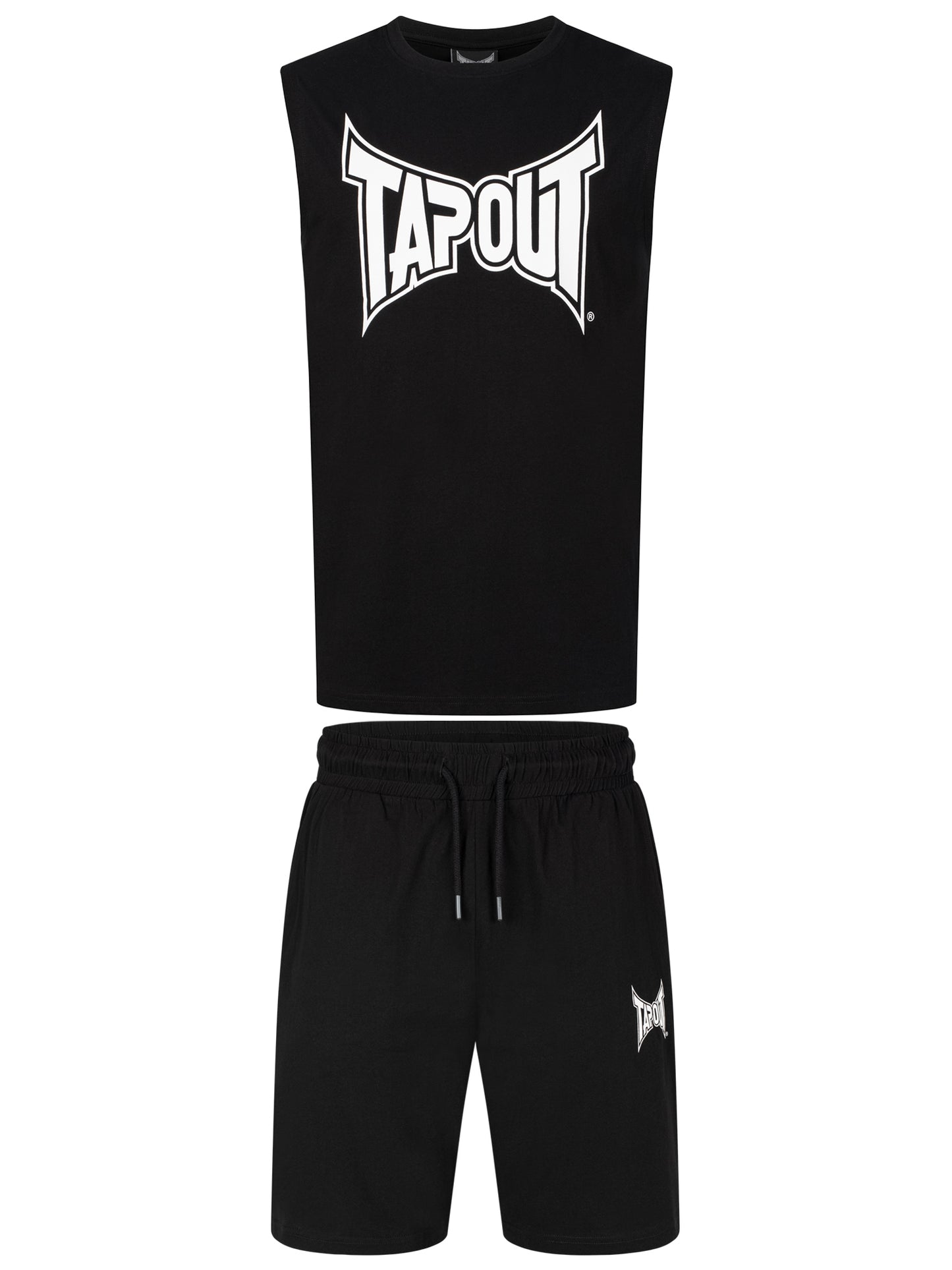 Tapout 940093 Diego T-Shirt & Shorts Set Schwarz
