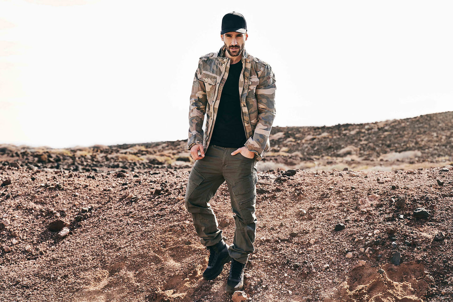 BRANDIT - Adven Slim Pants - woodland