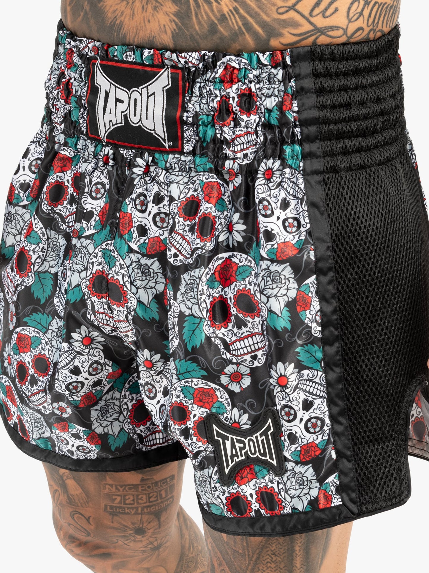 Tapout 960049 Bollan Thaibox-Hose Schwarz/Multicolour