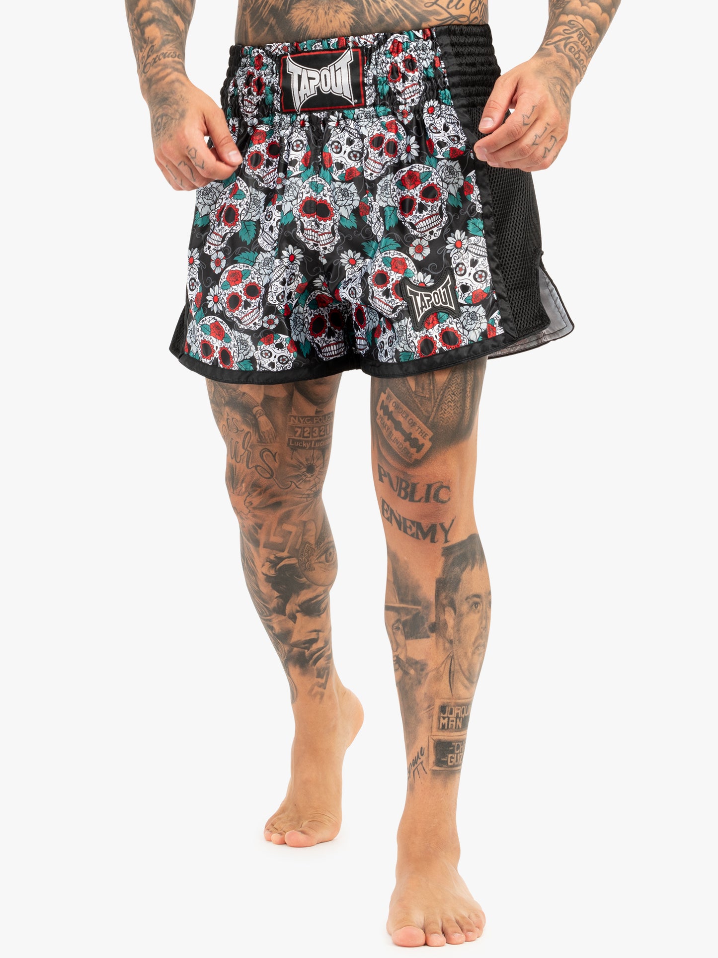 Tapout 960049 Bollan Thaibox-Hose Schwarz/Multicolour