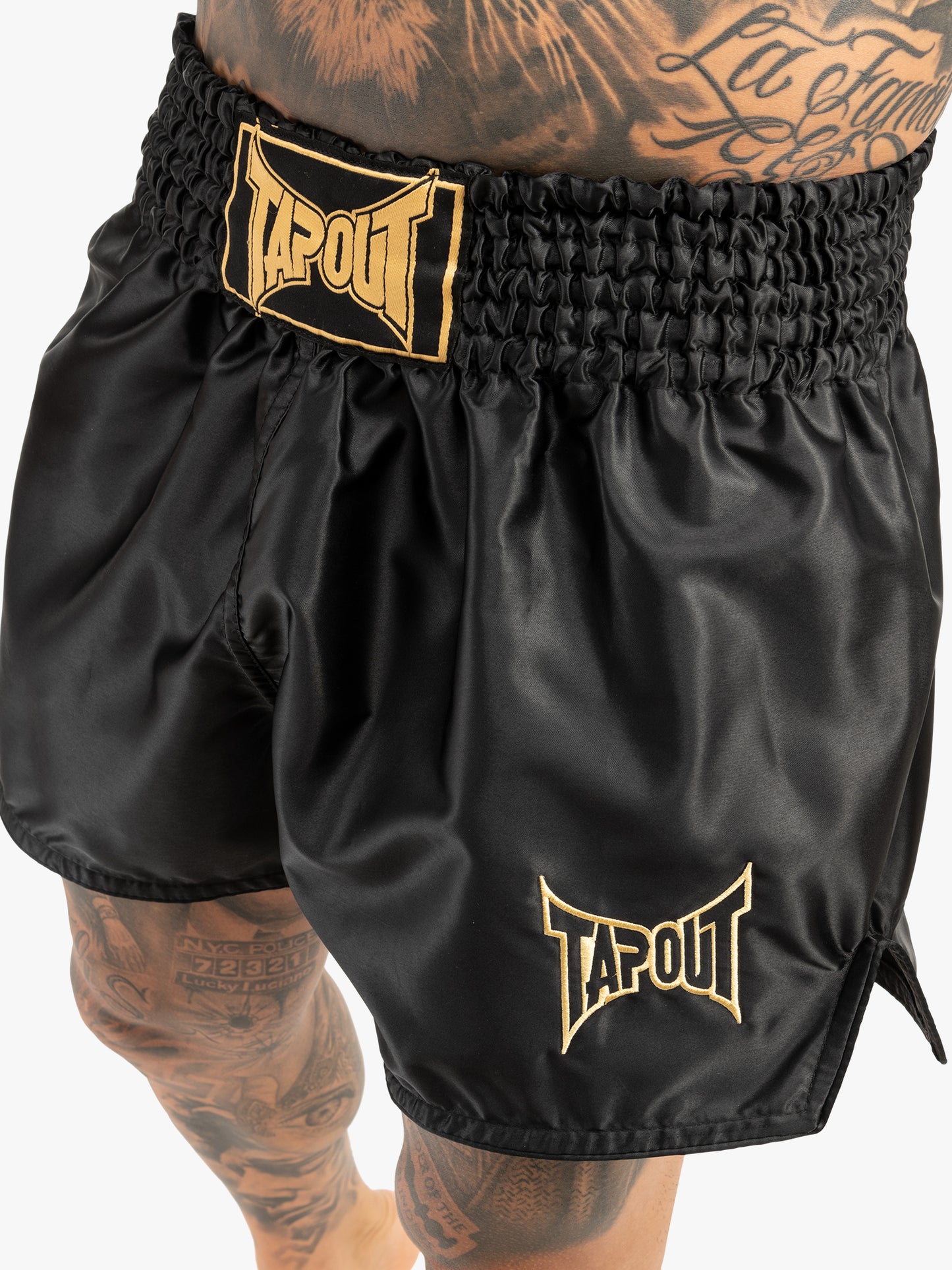 Tapout 960056 Zorrey Thai-Boxhose Schwarz/Gold