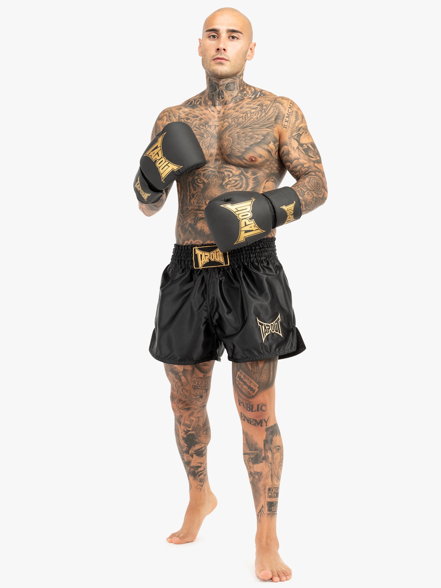 Tapout 960056 Zorrey Thai-Boxhose Schwarz/Gold