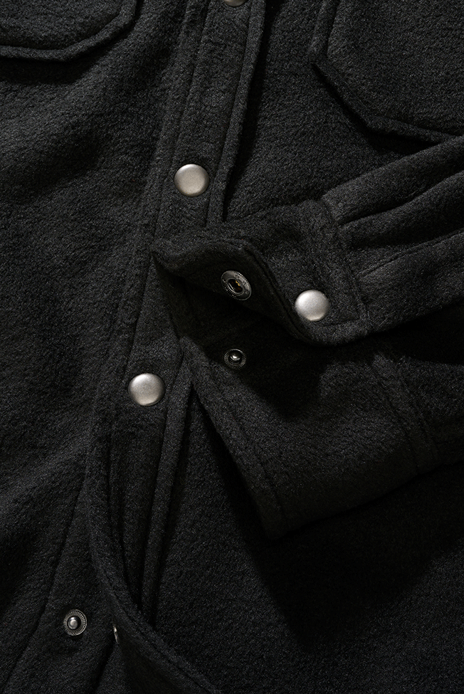 BRANDIT Jeff Fleece Shirt Long Sleeve Schwarz