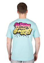Laden Sie das Bild in den Galerie-Viewer, Wrong Friends Fashion T-Shirt blau Grafitti
