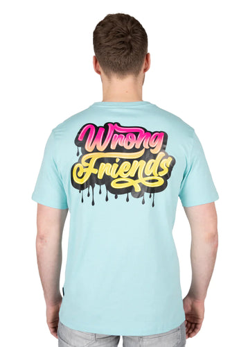 Wrong Friends Fashion T-Shirt blau Grafitti