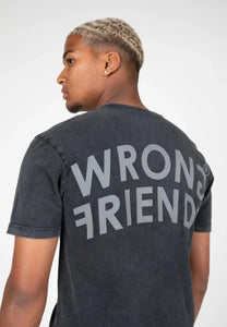 Wrong Friends T-Shirt ORLANDO washed grey