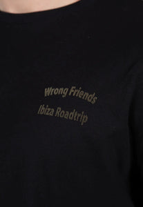 Wrong Friends Ibiza T-Shirt Schwarz