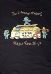 Wrong Friends Ibiza T-Shirt Schwarz