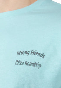 Wrong Frineds Ibiza T-Shirt Blau