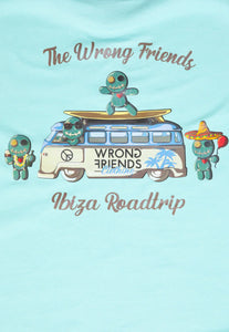 Wrong Frineds Ibiza T-Shirt Blau