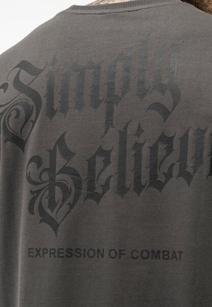 Tapout Simply Believe T-Shirt Grau/Schwarz