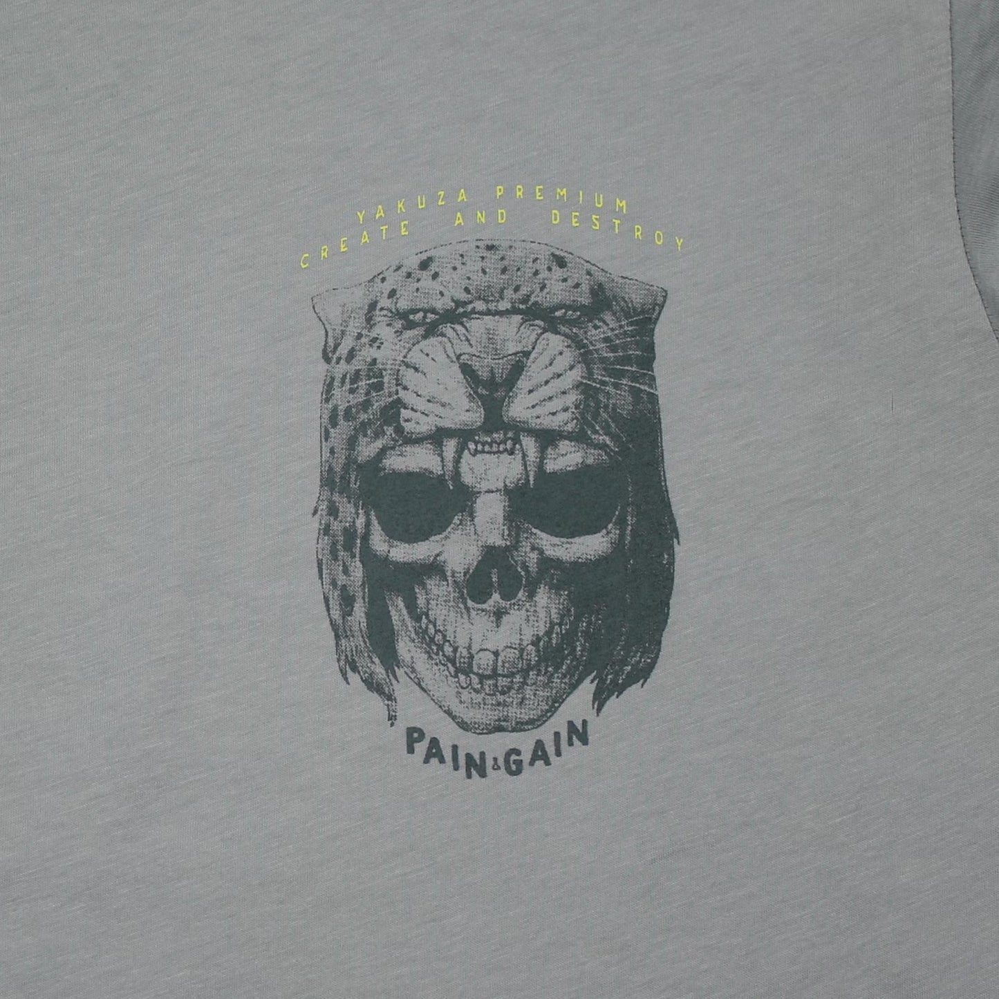 Yakuza Premium T-Shirt 3903 in hellblau mit grossem, detailreichem Rückenprint und kleinem Logo auf der linken Brust.