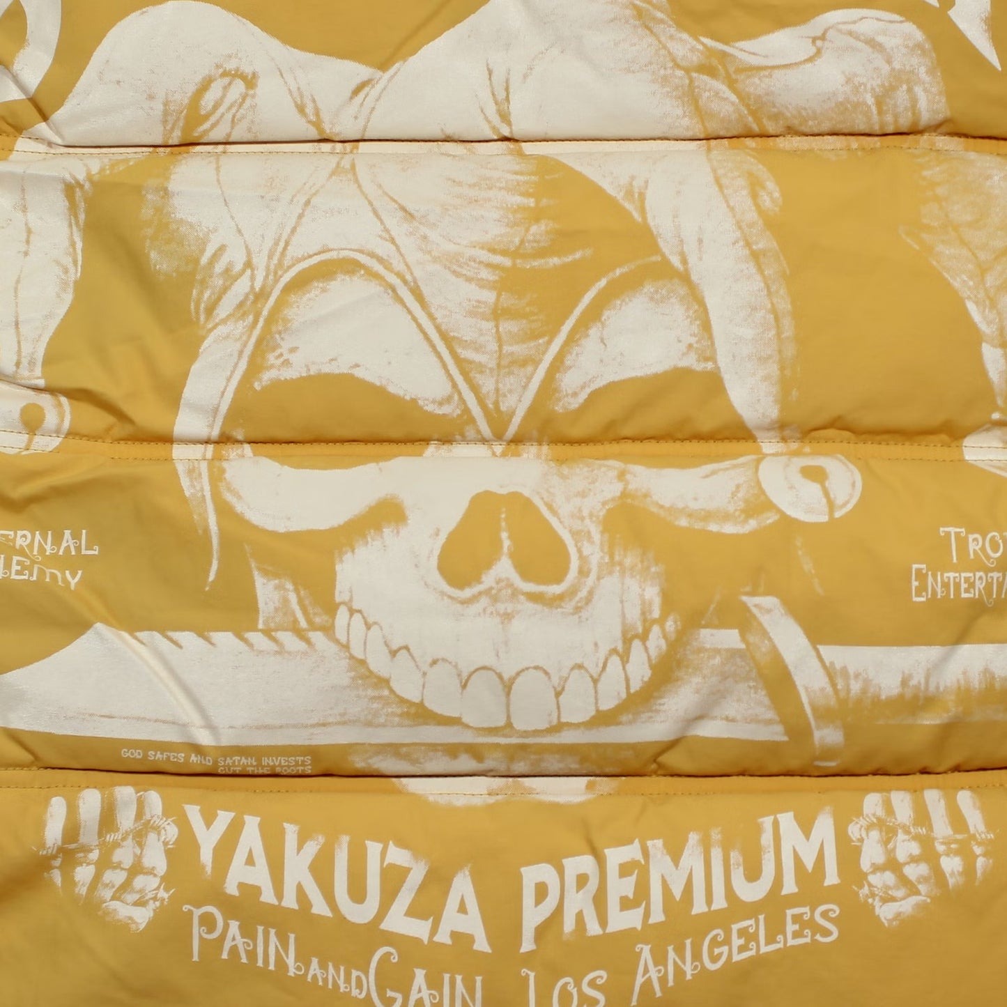 Yakuza Premium Herren Weste 3966 Gelb mit Kapuze