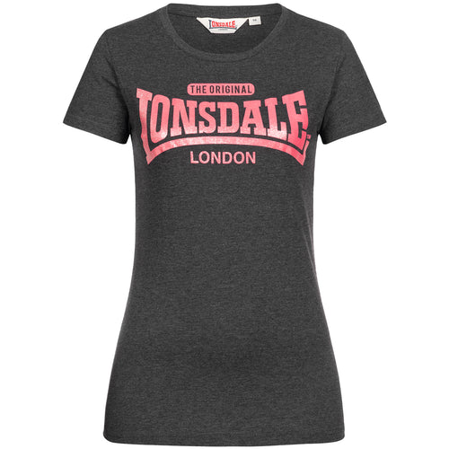 Lonsdale London 114026 Ladies Shirt Tulse Marl Schwarz