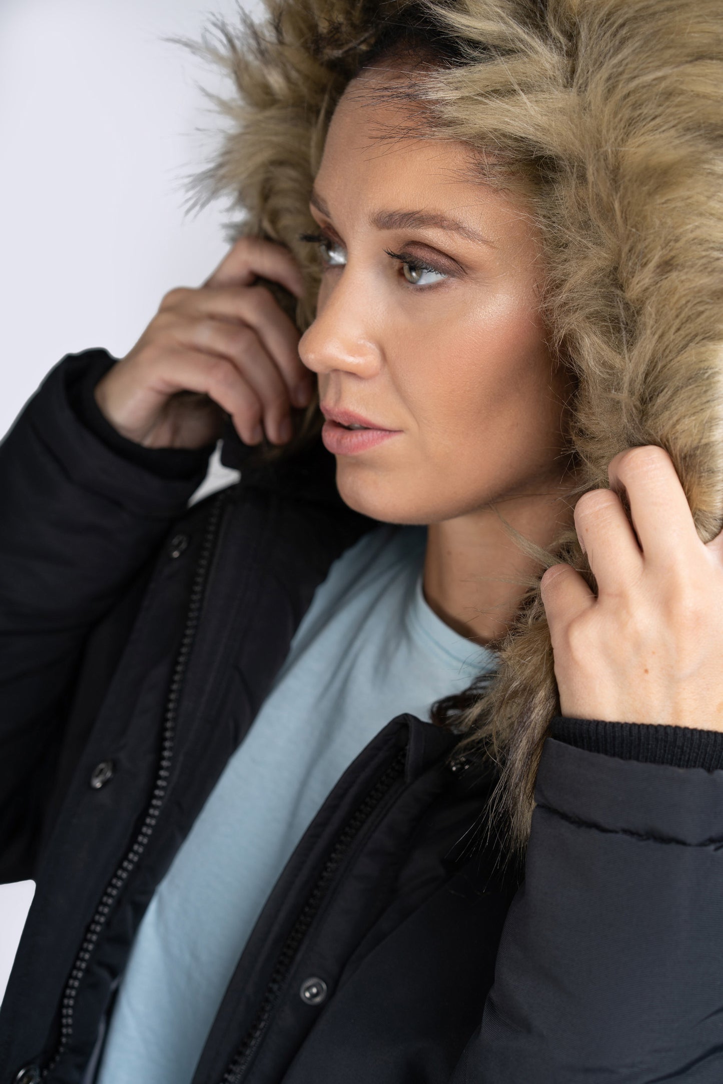 Lonsdale London Ladies 116065 Kimmeridge Parka Schwarz