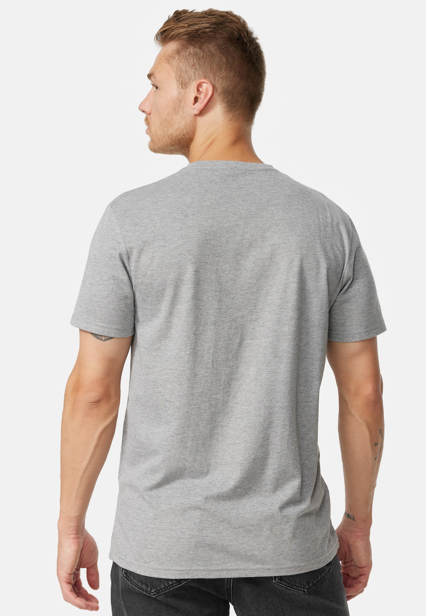 Lonsdale 117337 Gearach Doppelpack T-Shirt Marl Grey Schwarz