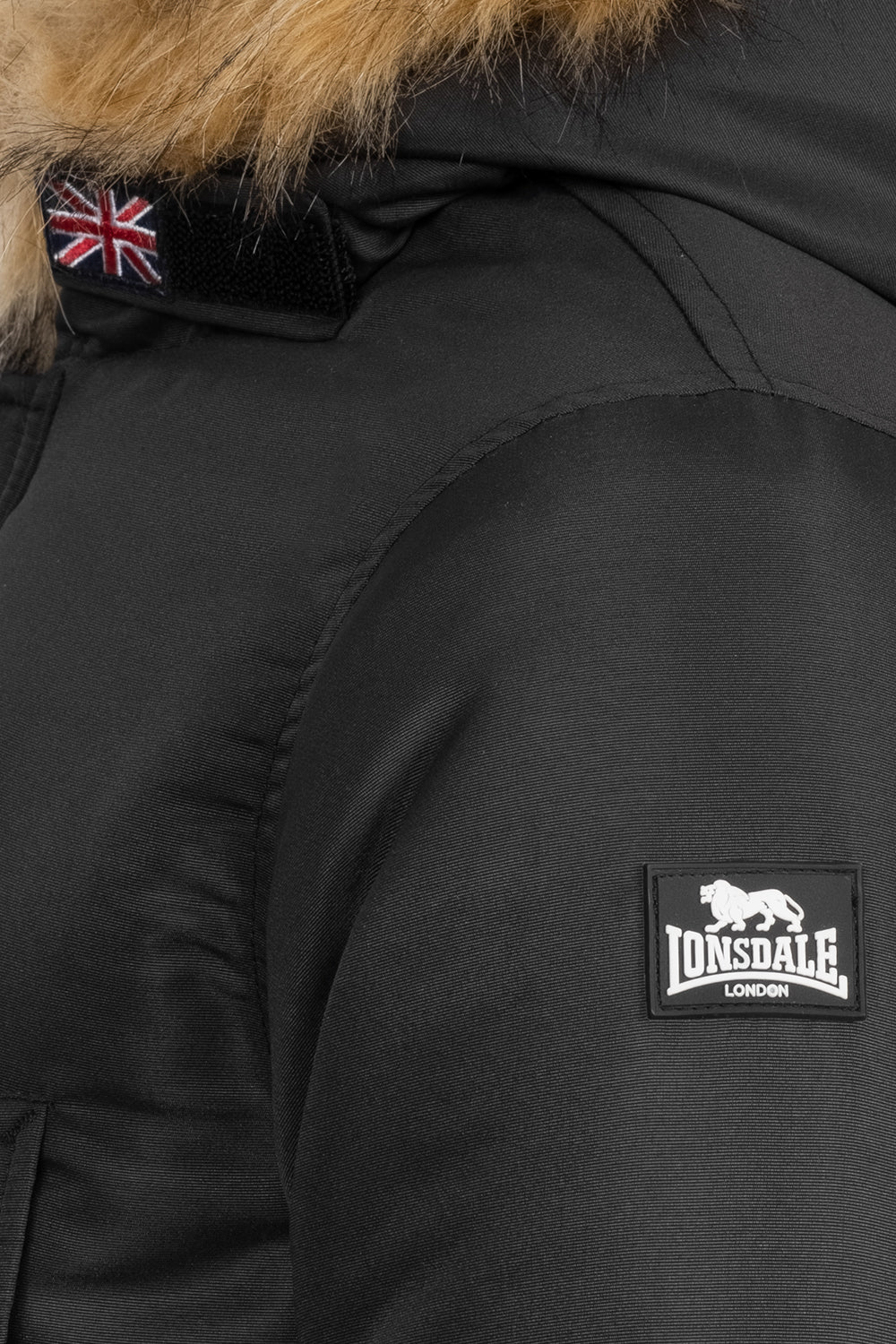 Lonsdale 117342 Kids KInderjacke Rothley Schwarz