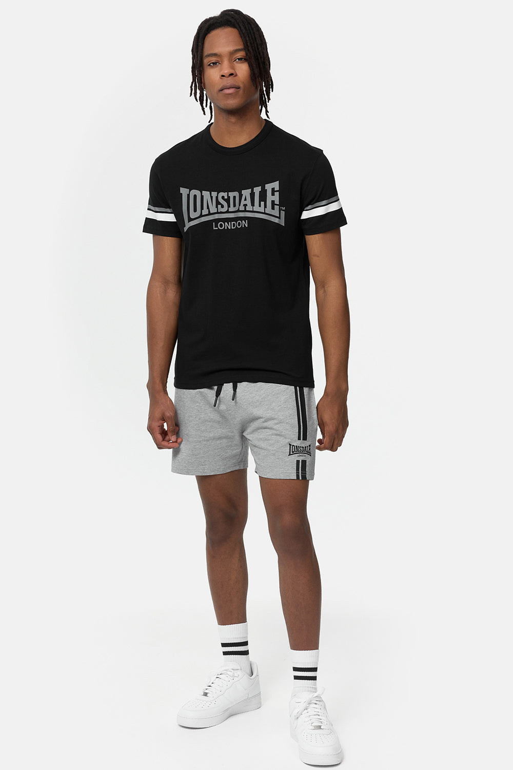 Lonsdale 117363 Creich T-Shirt Schwarz