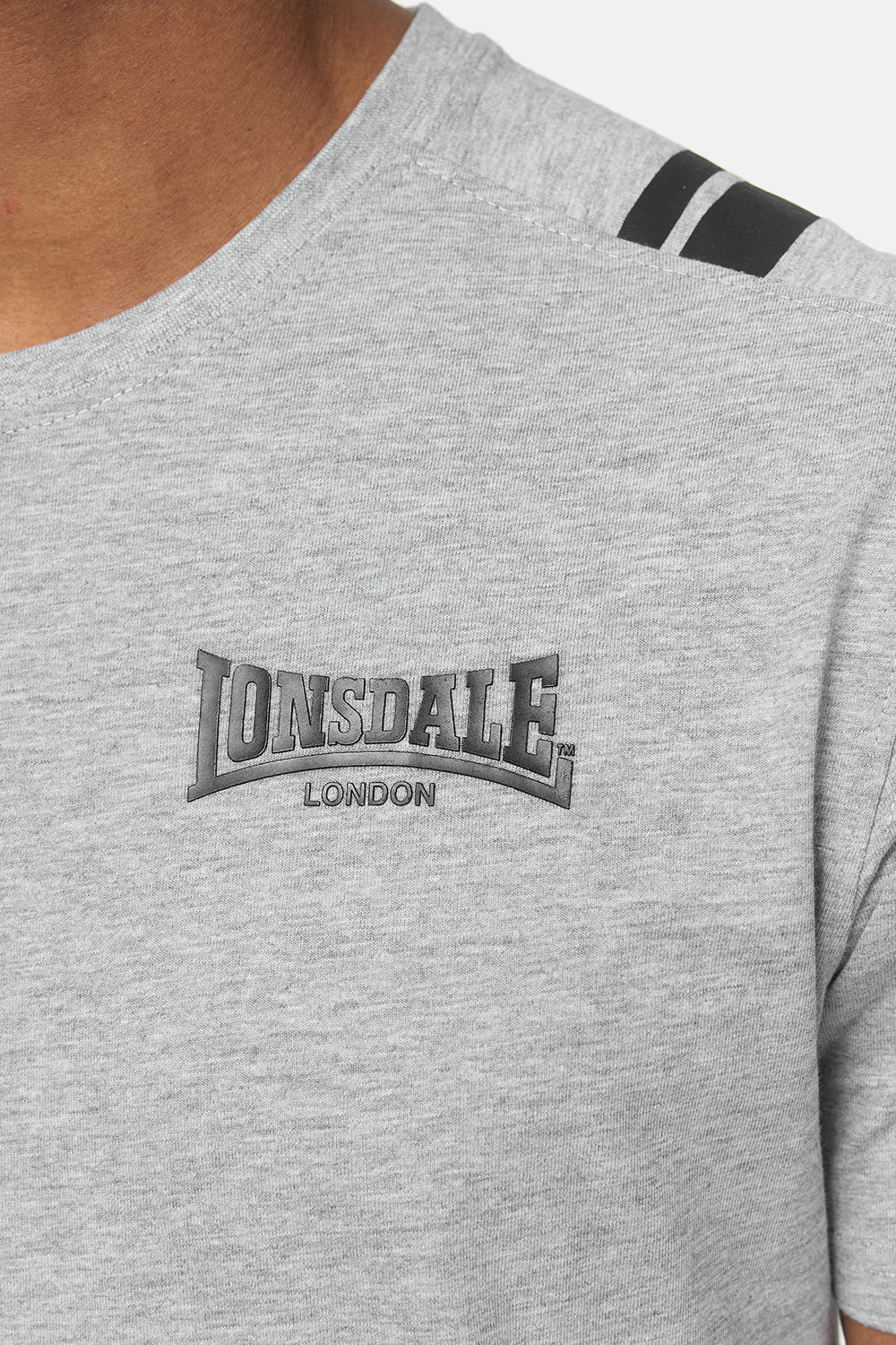 Lonsdale 117364 Culrain T-Shirt Marl Grey