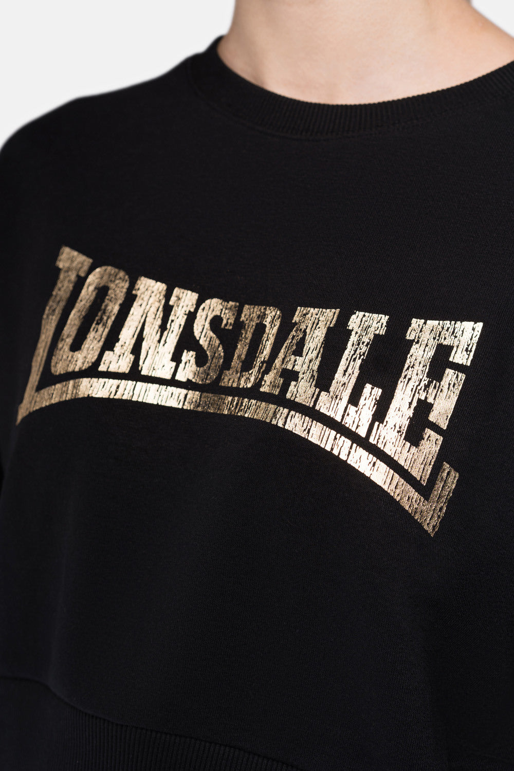 Lonsdale London 117396 Ladies Culbokie Sweatshirt Schwarz