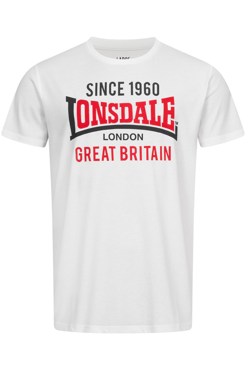 Lonsdale 117431 Collessie Doppelpack T-Shirts - Schwarz/Weiss