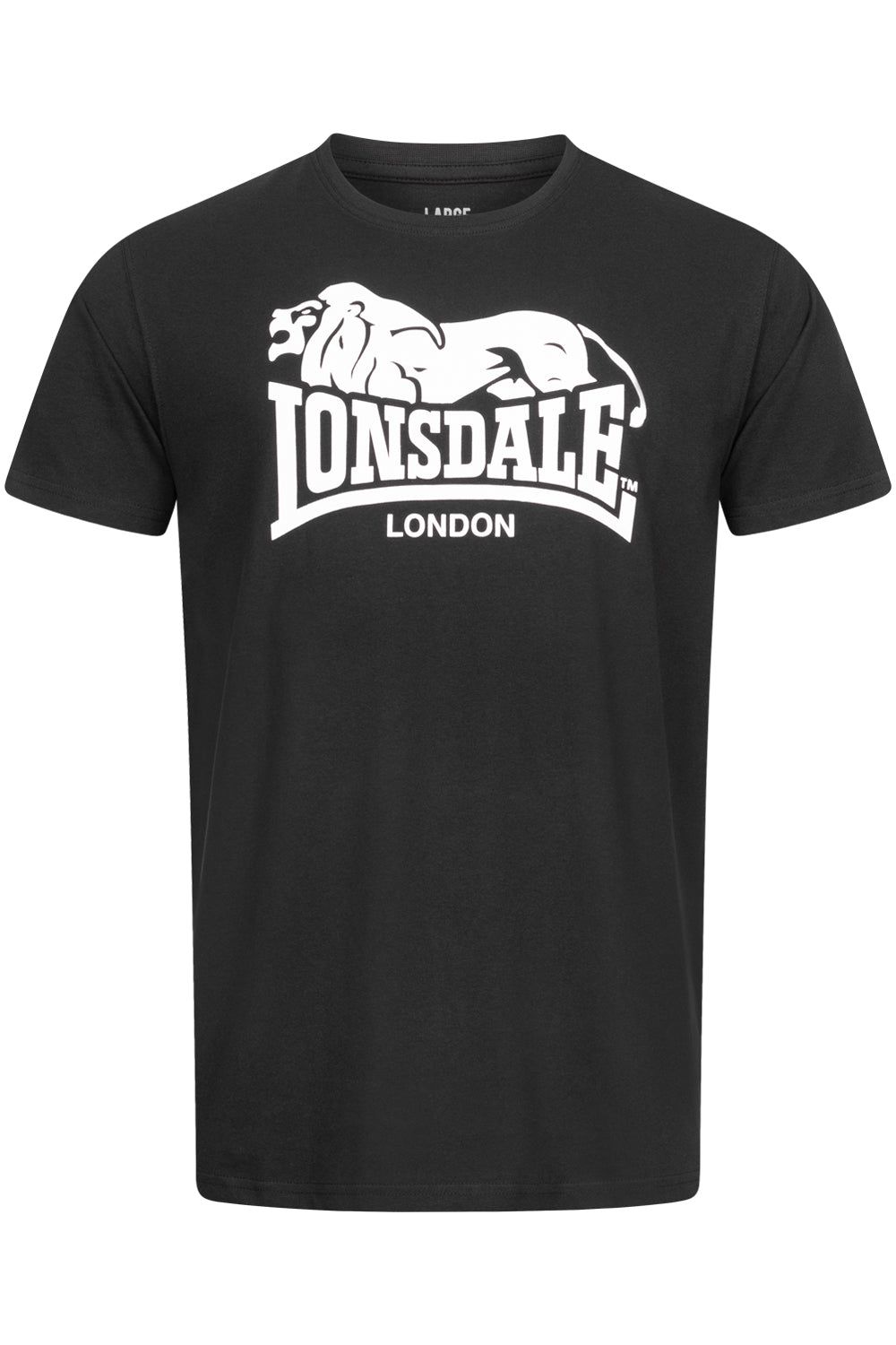Lonsdale 117431 Collessie Doppelpack T-Shirts - Schwarz/Weiss