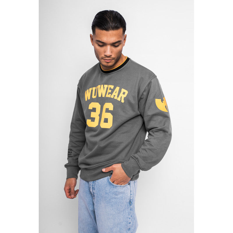 Wu Wear Wu 36 Block Crewneck Sweater Grau Wu-Tang Clan