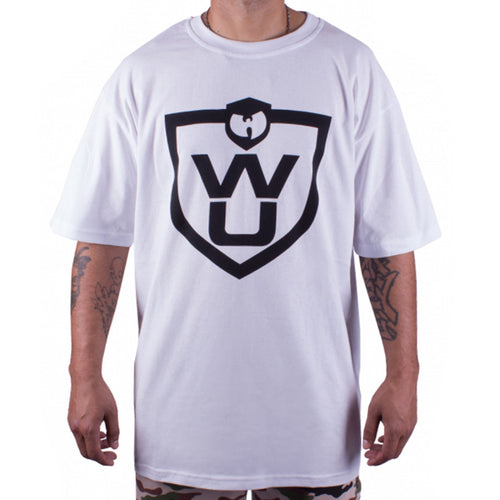 Wu Wear Wu Shield T-Shirt Wu-Tang Clan Weiss