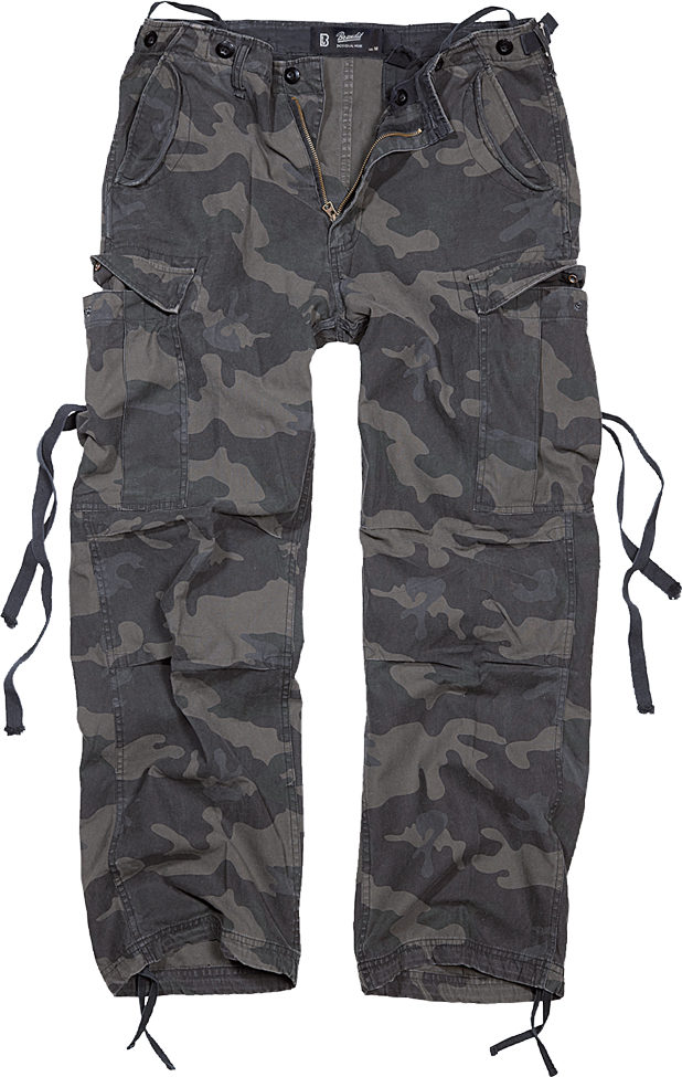 Lange Cargo-Hose für Herren von Brandit im Darkcamo-Tarnmuster