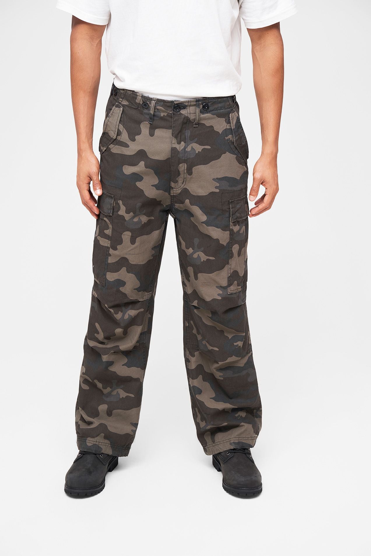 Lange Cargo-Hose für Herren von Brandit im Darkcamo-Tarnmuster