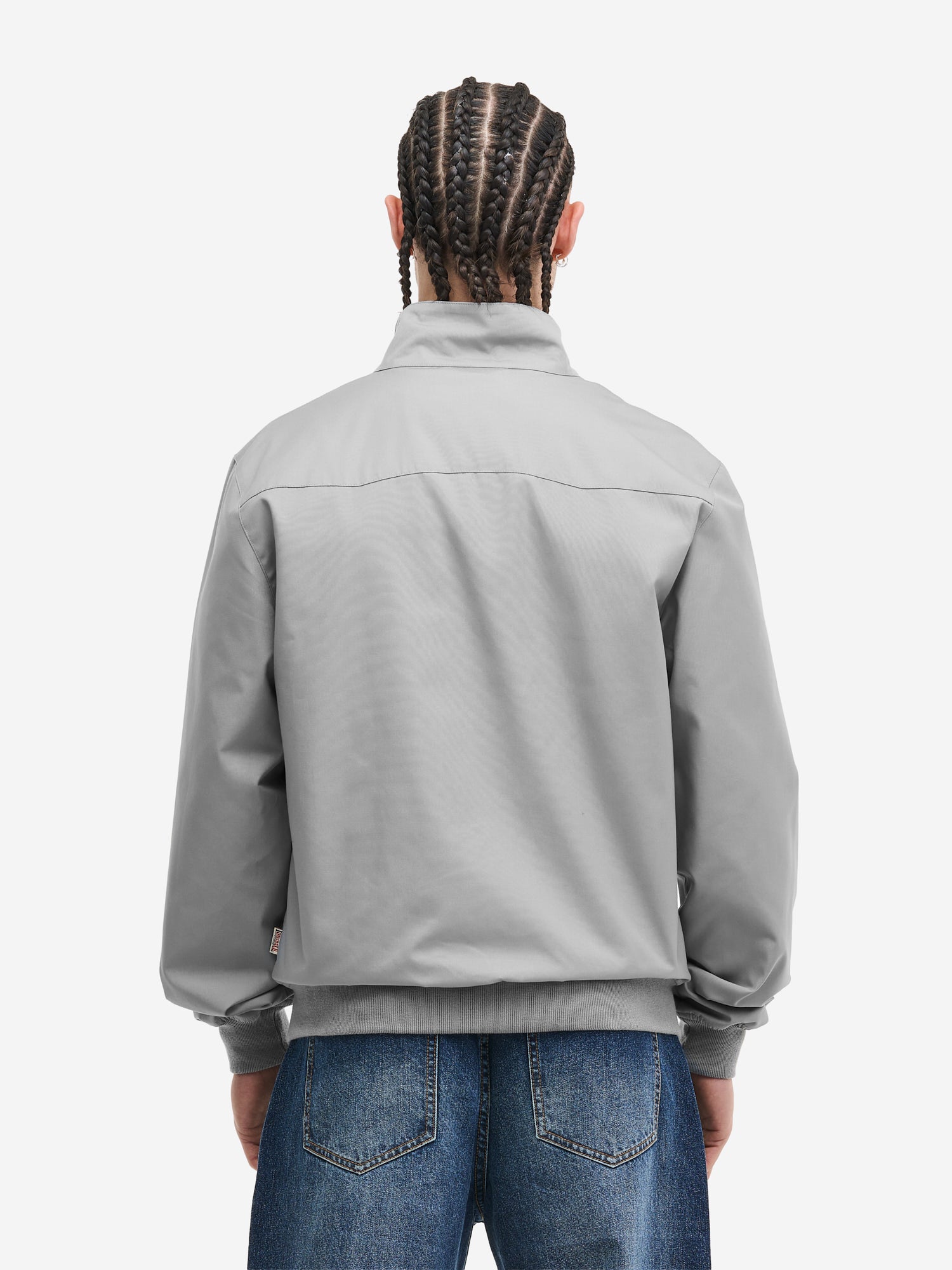 Lonsdale Harrington Jacke Grau, Rückansicht.