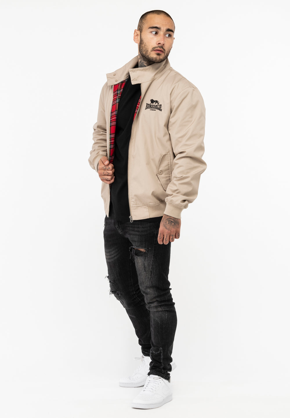 Lonsdale 110538 Harrington Classic Jacke Sand